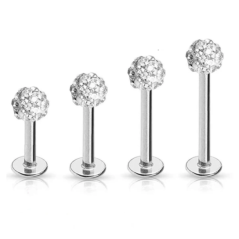 4 قطع، مجوهرات ثقب الشفاه من ا - مراجعة Body Jewelry Surgical Steel وسعره