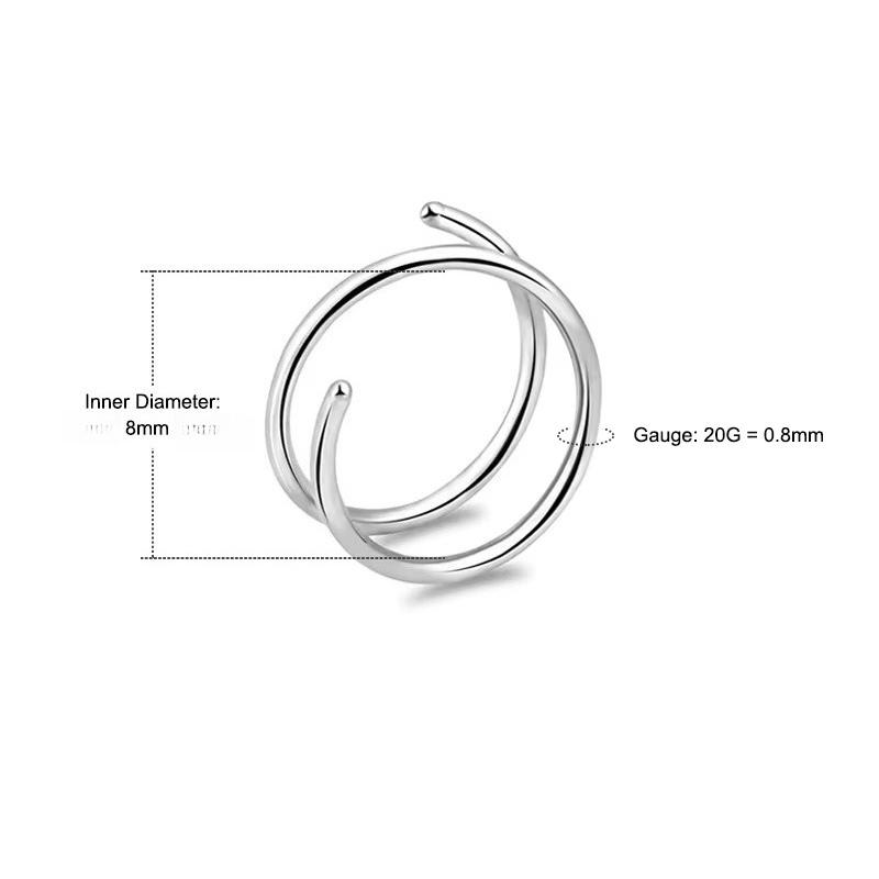 6 قطع/مجموعة، حلقات أنف من الف - مراجعة Body Jewelry Surgical Steel وسعره