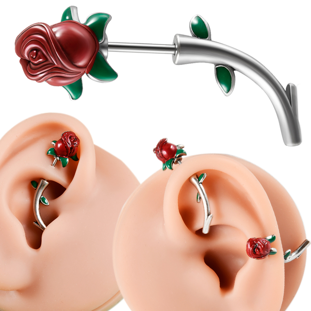 ثقب رقبة حمراء من الفولاذ الجر - مراجعة Body Jewelry Surgical Steel وسعره