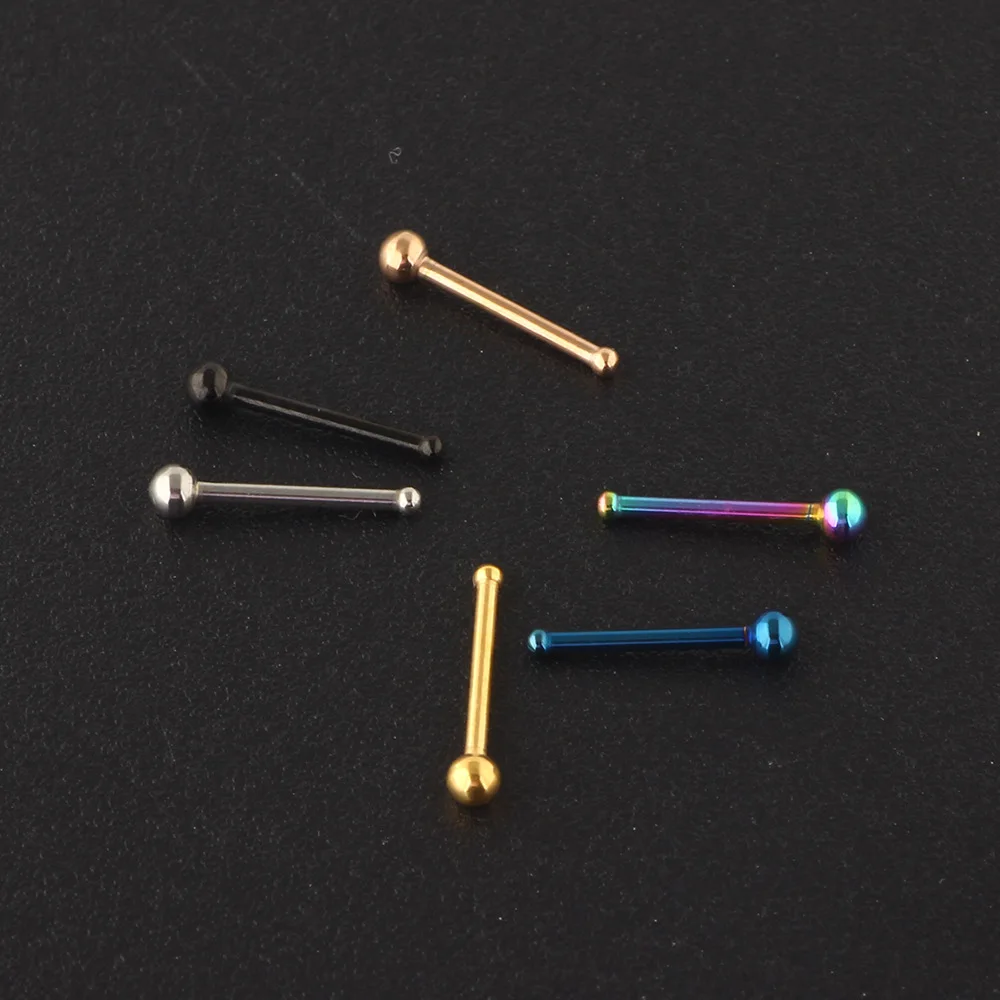 6 قطع، حلقات ترصيع الأنف المنح - مراجعة Body Jewelry Surgical Steel وسعره