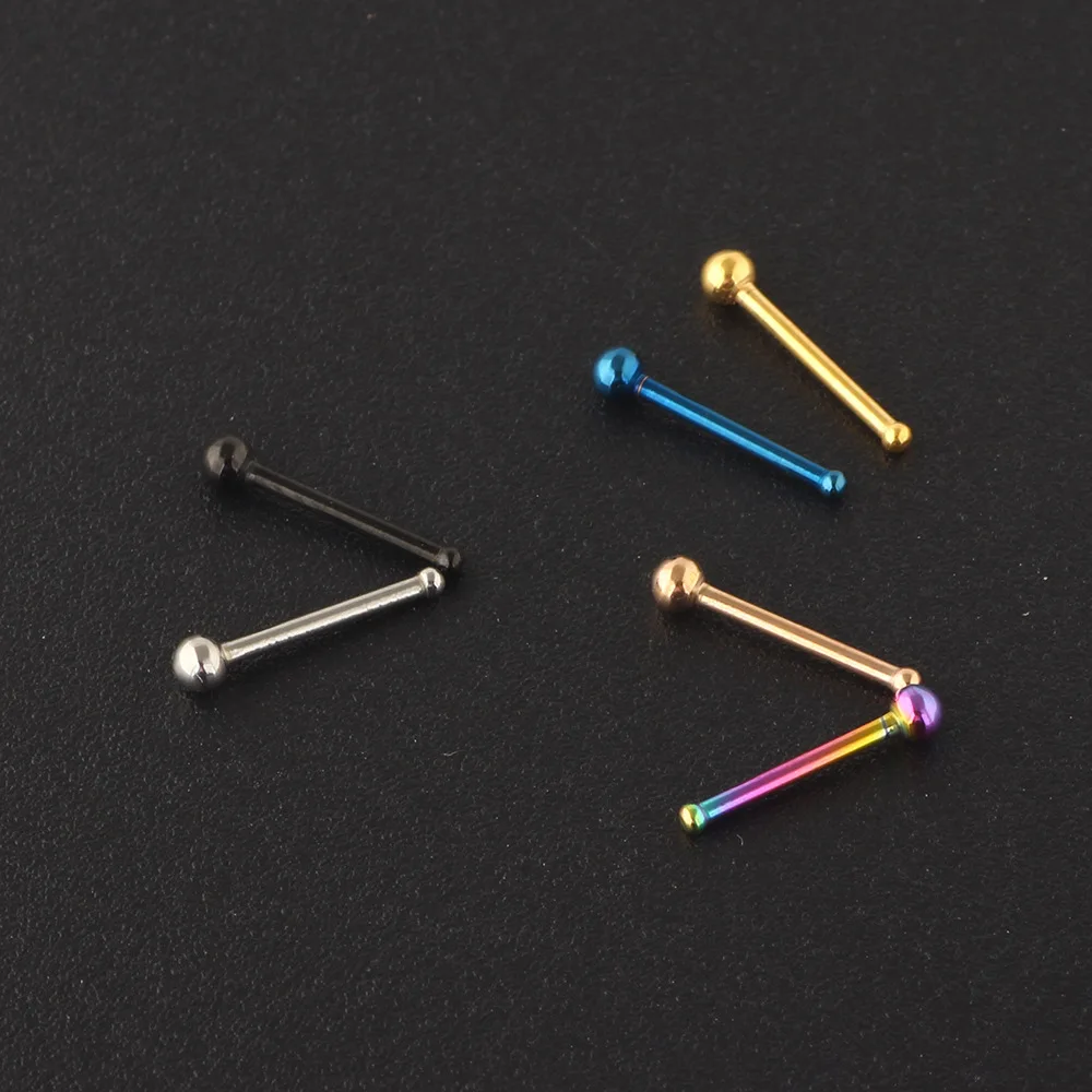 6 قطع، حلقات ترصيع الأنف المنح - مراجعة Body Jewelry Surgical Steel وسعره